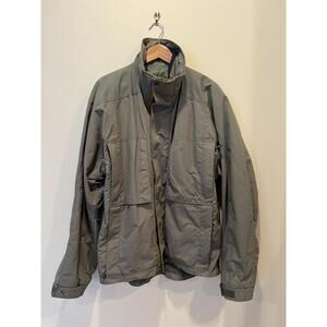 Puma Mens Insulated Utility Jacket Gray Full Zip Lightweight